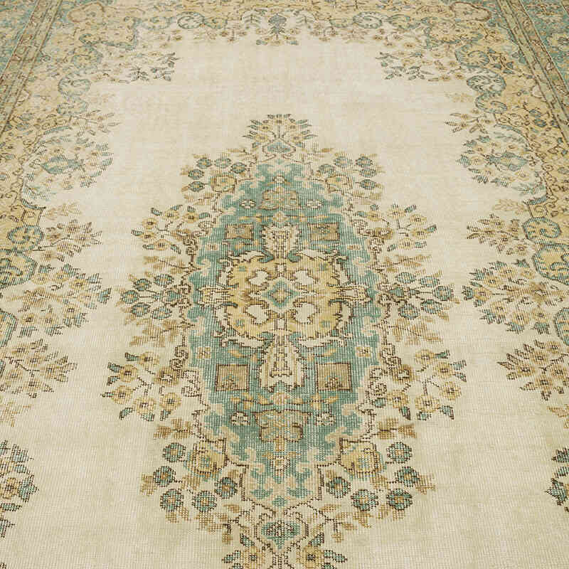 Alfombra Vintage Turca Anudada a Mano - 214 cm x 331 cm - K0068776