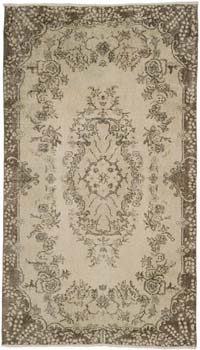Vintage Turkish Hand-Knotted Rug - 3' 11" x 7' 2" (47" x 86")