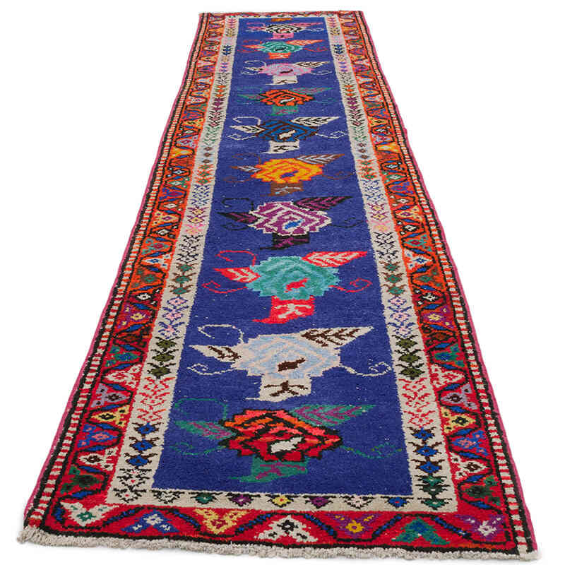 Vintage Tribal Runner Rug - 2' 8" x 10' 6" (32" x 126") - K0068780