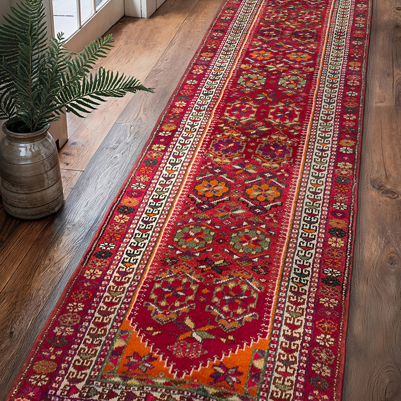 Vintage Anadolu Yolluk - 100 cm x 361 cm - K0068783