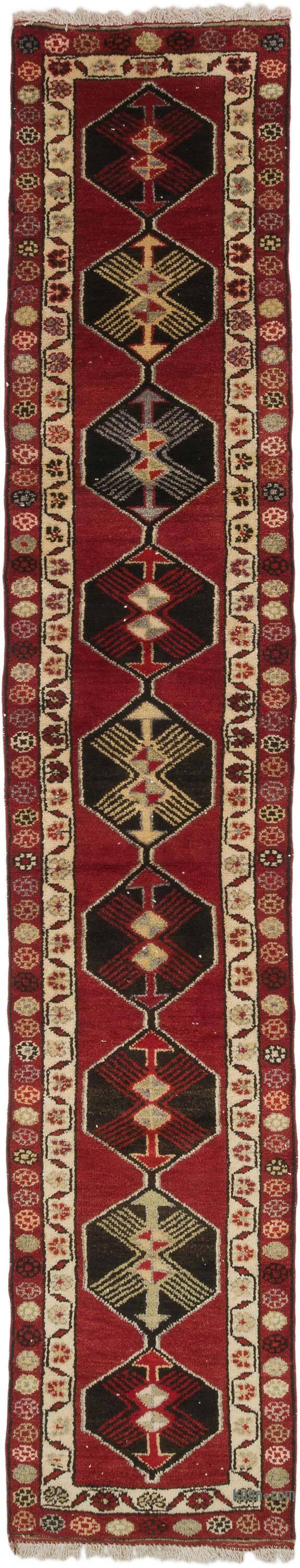 Alfombra Vintage de pasillo - 87 cm x 453 cm - K0068784