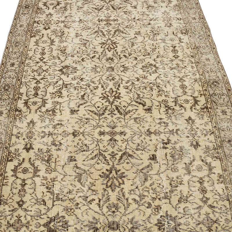 Alfombra Vintage Turca Anudada a Mano - 116 cm x 211 cm - K0068797