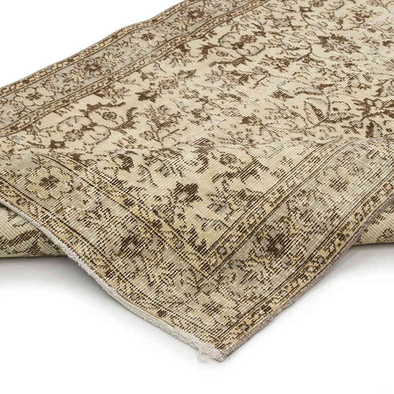 Alfombra Vintage Turca Anudada a Mano - 116 cm x 211 cm - K0068797