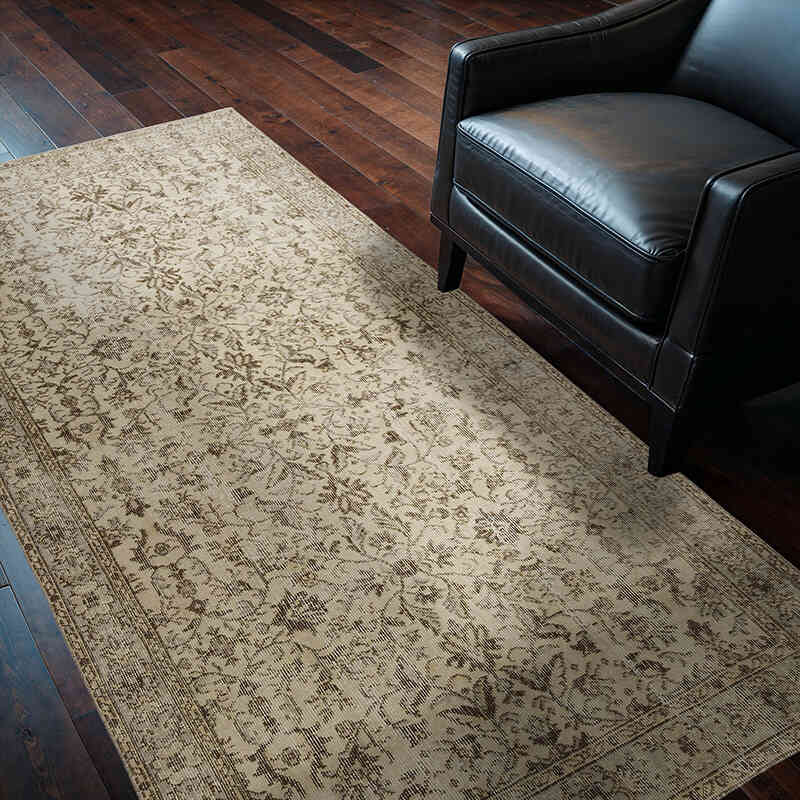 Alfombra Vintage Turca Anudada a Mano - 116 cm x 211 cm - K0068797