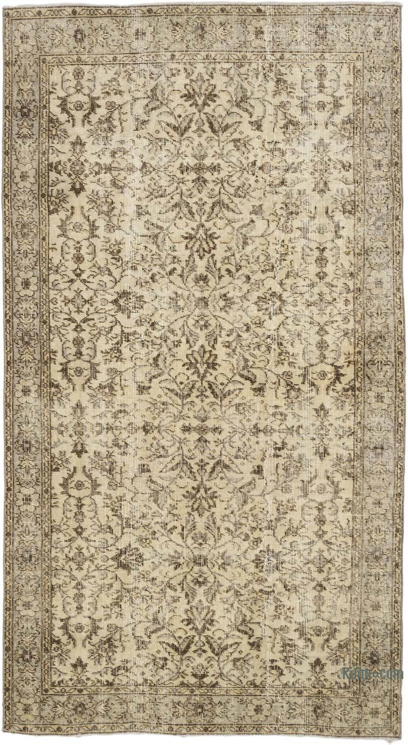 Alfombra Vintage Turca Anudada a Mano - 116 cm x 211 cm - K0068797