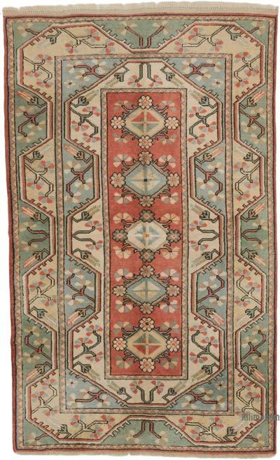 Alfombra Vintage Turca Anudada a Mano - 120 cm x 197 cm