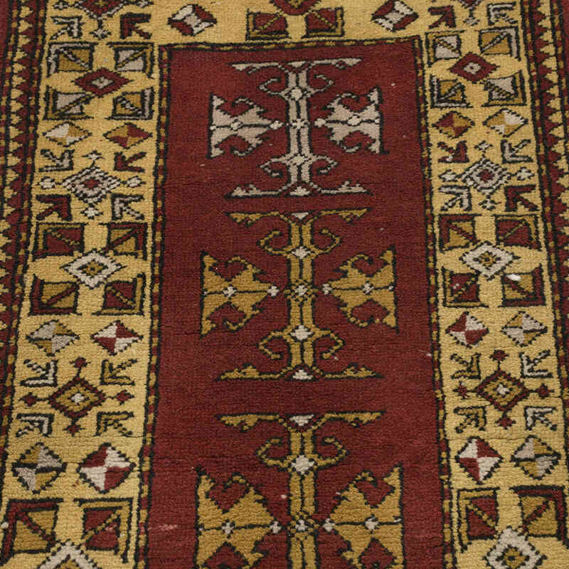Alfombra Vintage Turca Anudada a Mano - 56 cm x 112 cm - K0068817