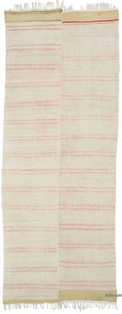 Vintage Anatolian Hemp Kilim Rug - 4' 9" x 11' 10" (57" x 142")