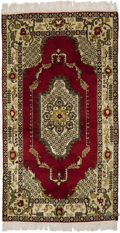 Vintage Turkish Hand-Knotted Rug - 5' 8" x 10' 2" (68" x 122")