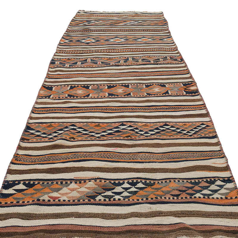 Vintage Anadolu Herki Kilim Yolluk - 110 cm x 340 cm - K0068824