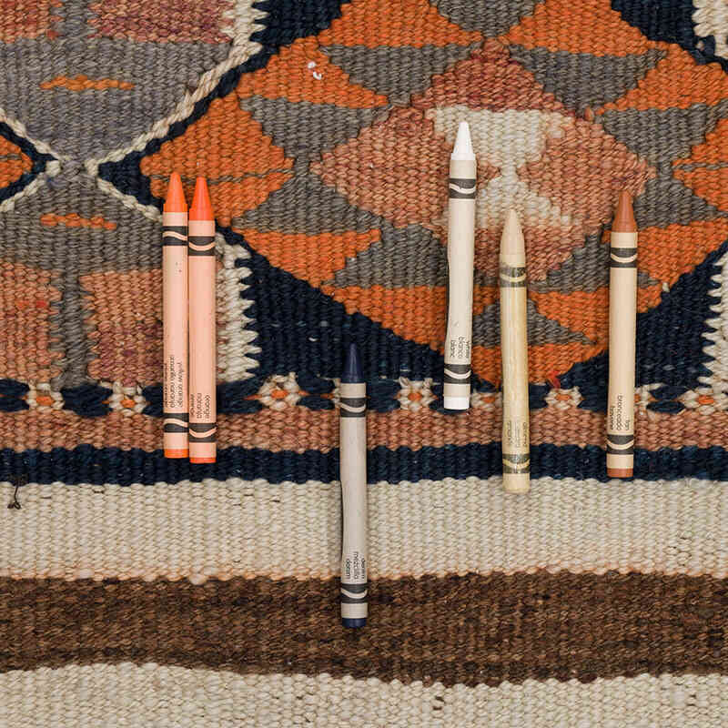 Vintage Anadolu Herki Kilim Yolluk - 110 cm x 340 cm - K0068824