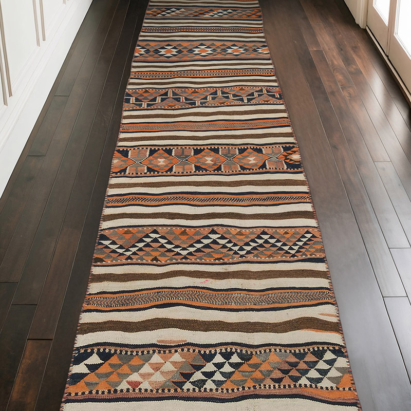 Vintage Anadolu Herki Kilim Yolluk - 110 cm x 340 cm - K0068824
