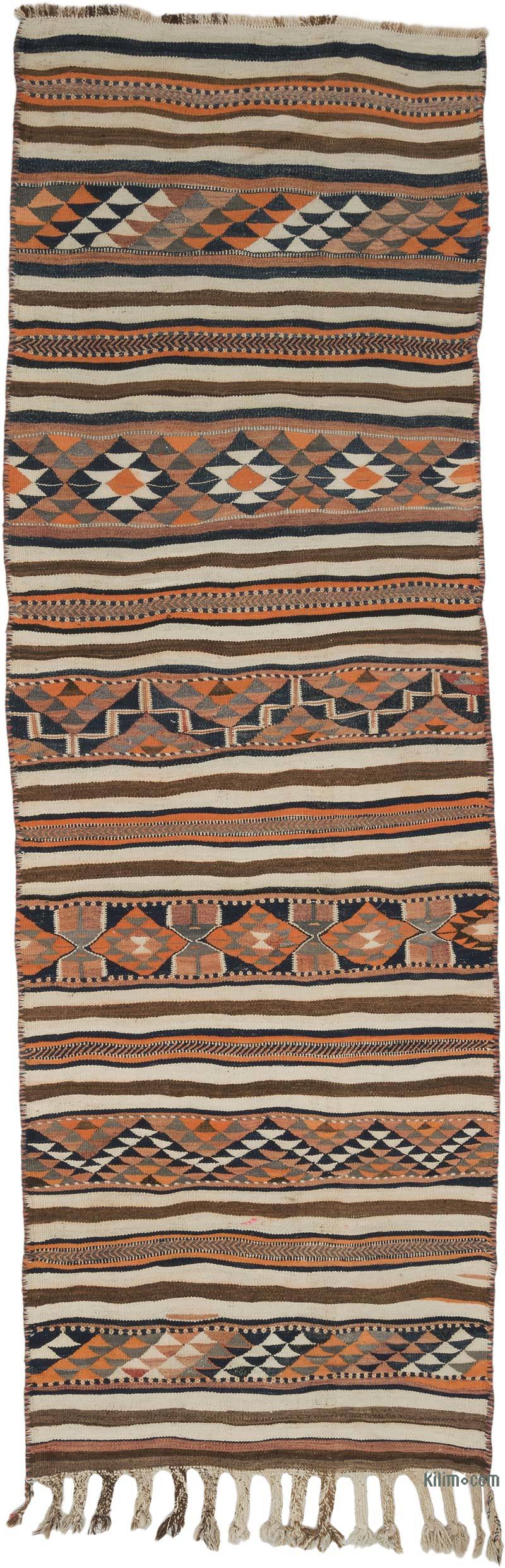 Vintage Anadolu Herki Kilim Yolluk - 110 cm x 340 cm - K0068824