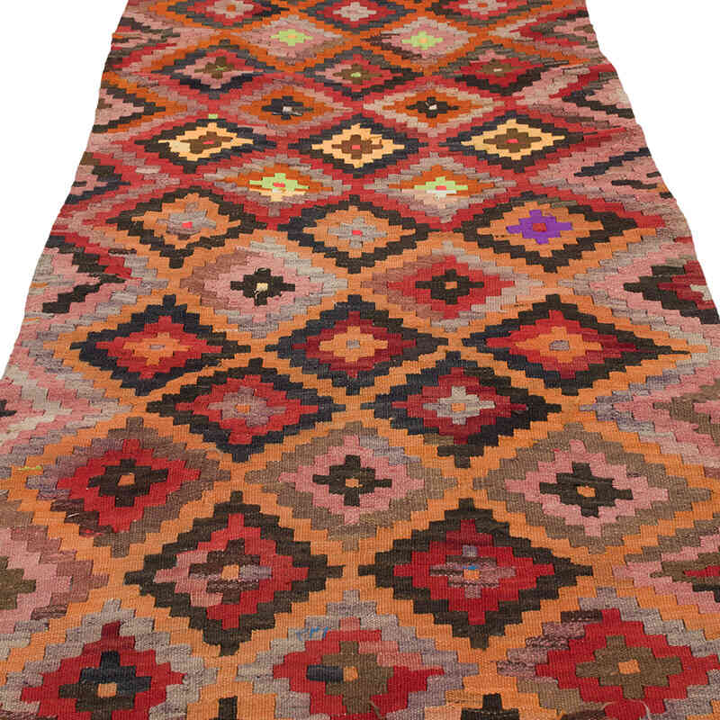 Vintage Anadolu Kilim Yolluk - 114 cm x 330 cm - K0068826