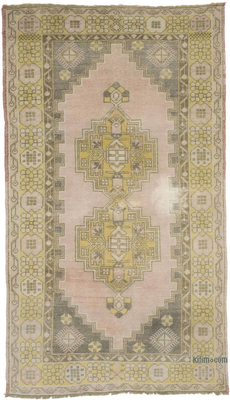 Alfombra Vintage Turca Anudada a Mano - 121 cm x 211 cm - K0068837