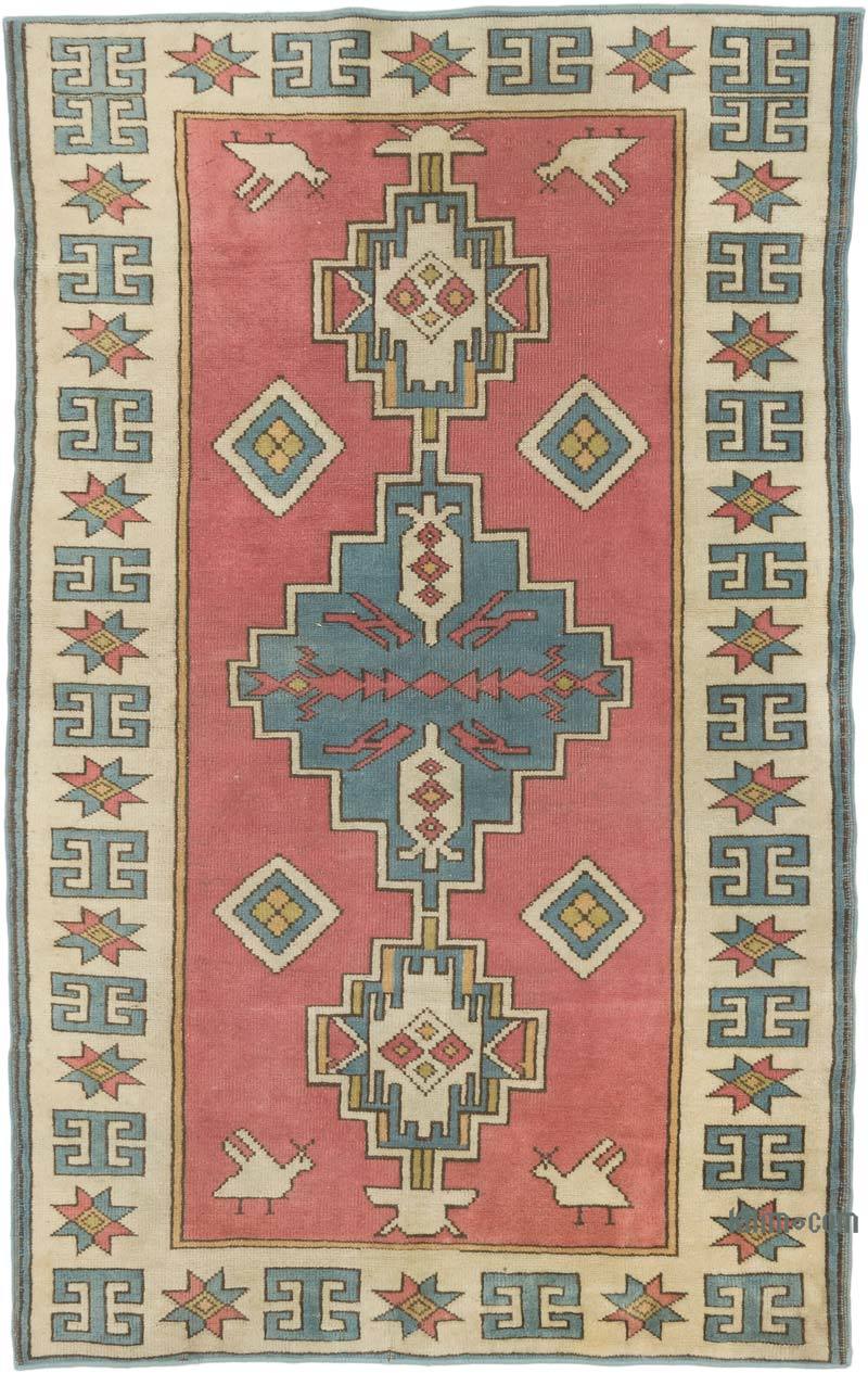 Vintage Turkish Hand-Knotted Rug - 4'  x 6' 4" (48" x 76") - K0068846