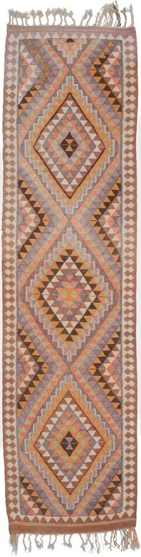 Vintage Anadolu Kilim Yolluk - 94 cm x 354 cm