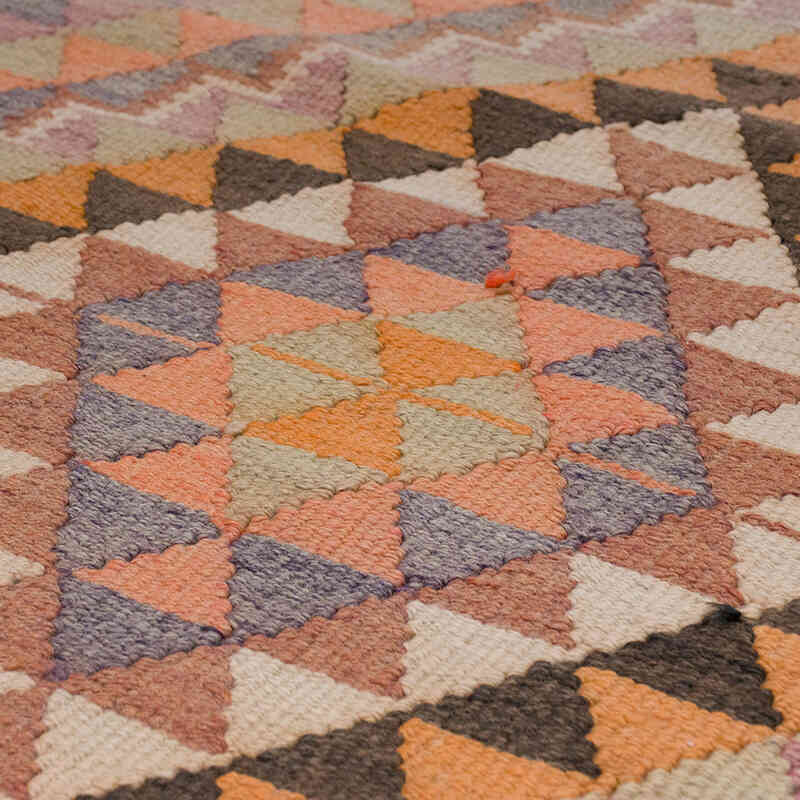 Vintage Tribal Kilim Runner - 3' 1" x 11' 7" (37" x 139") - K0068855