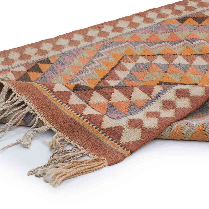 Vintage Tribal Kilim Runner - 3' 1" x 11' 7" (37" x 139") - K0068855