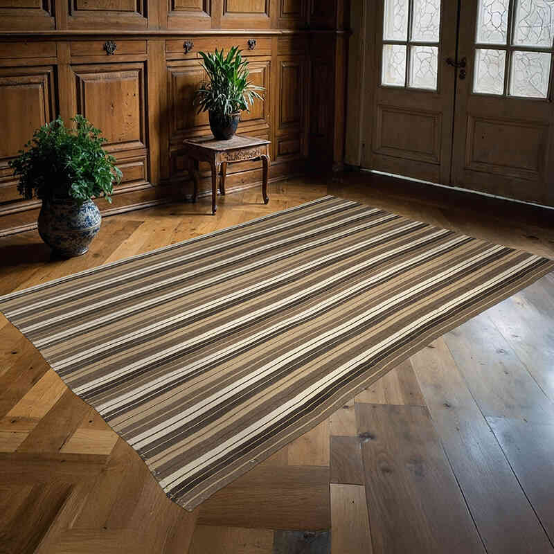 Alfombra Vintage Anatolian Kilim - 177 cm x 257 cm - K0068857