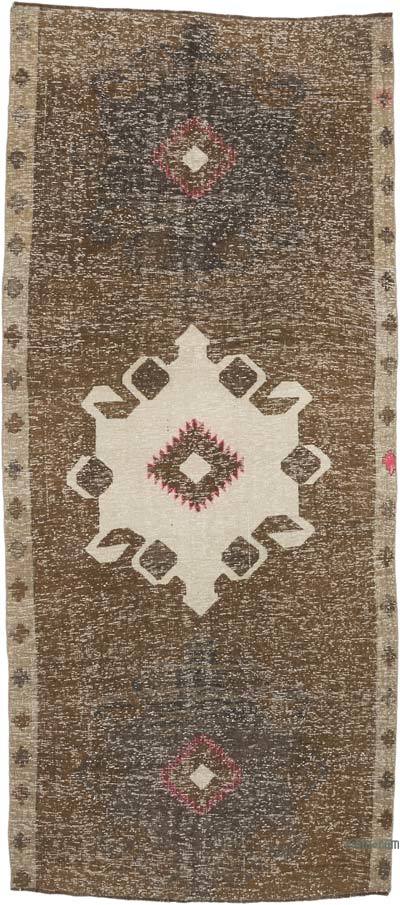 Alfombra Vintage Turca Anudada a Mano - 145 cm x 328 cm