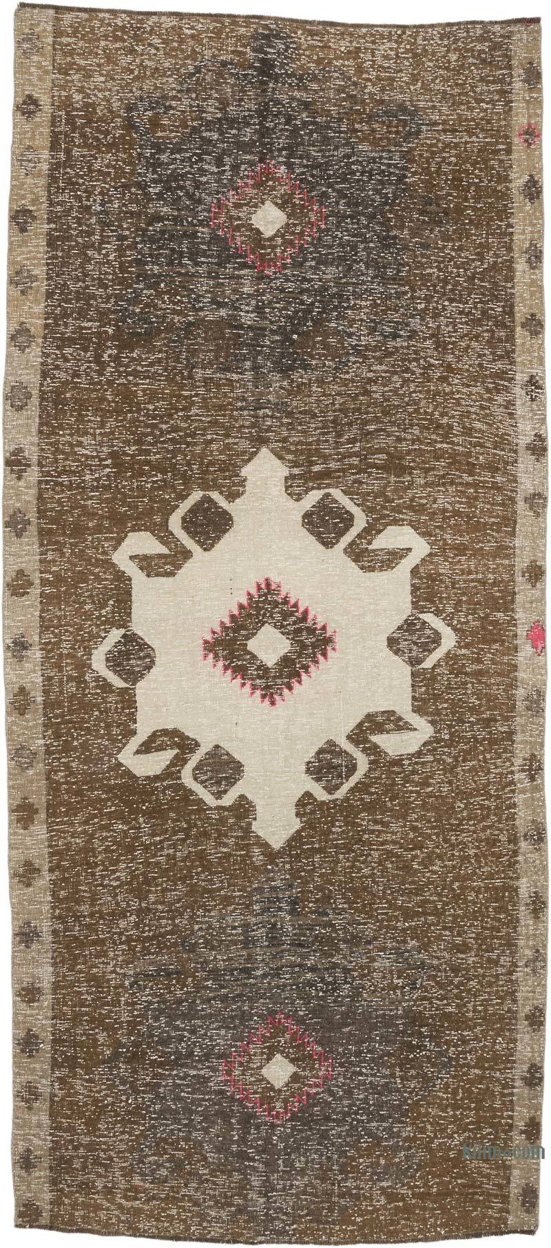 Vintage Turkish Hand-Knotted Rug - 4' 9" x 10' 9" (57" x 129") - K0068858