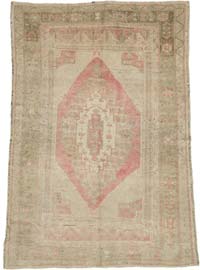 El Dokuma Vintage Halı - 162 cm x 217 cm