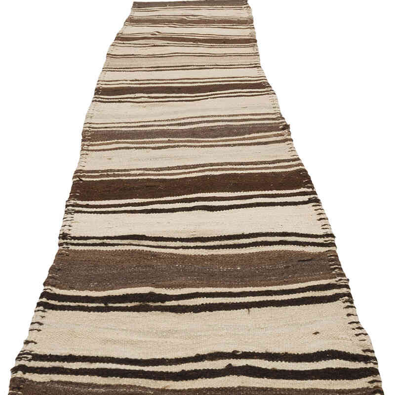 Vintage Turkish Kilim Runner - 2' 9" x 12' 7" (33" x 151") - K0068861