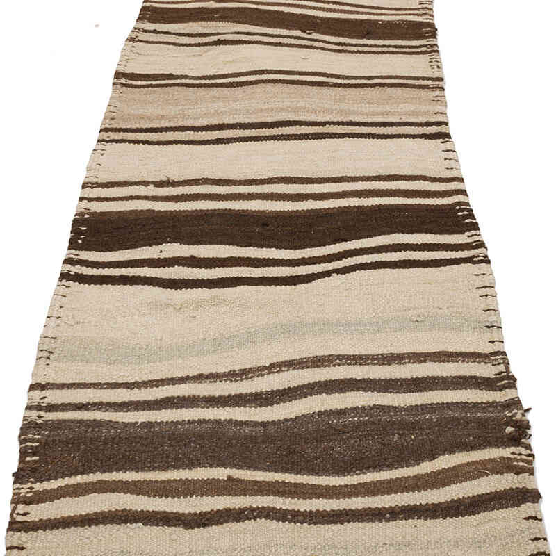 Vintage Turkish Kilim Runner - 2' 9" x 12' 7" (33" x 151") - K0068861