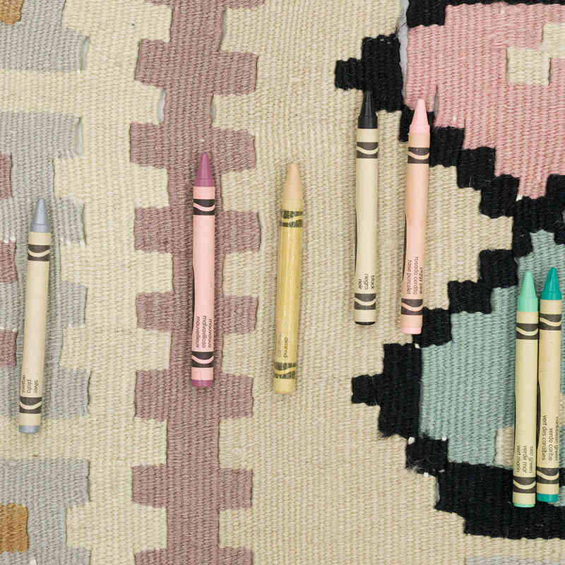 Alfombra Vintage Kilim Turca - 158 cm x 201 cm - K0068863