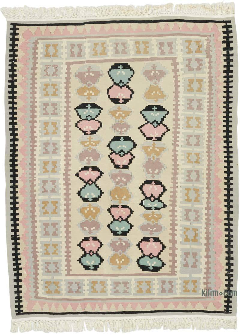 Alfombra Vintage Kilim Turca - 158 cm x 201 cm - K0068863