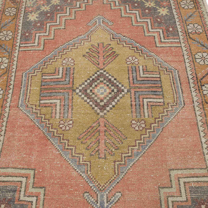 El Dokuma Vintage Halı - 108 cm x 161 cm - K0068864
