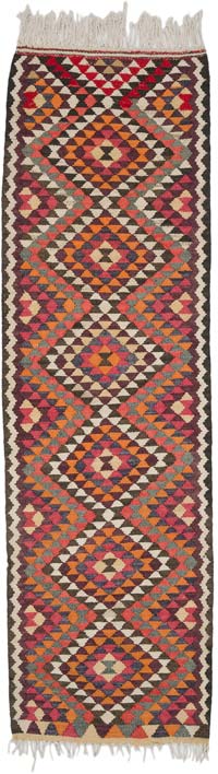 Vintage Anadolu Kilim Yolluk - 88 cm x 299 cm