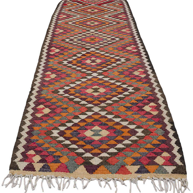 Vintage Anadolu Kilim Yolluk - 88 cm x 299 cm - K0068869
