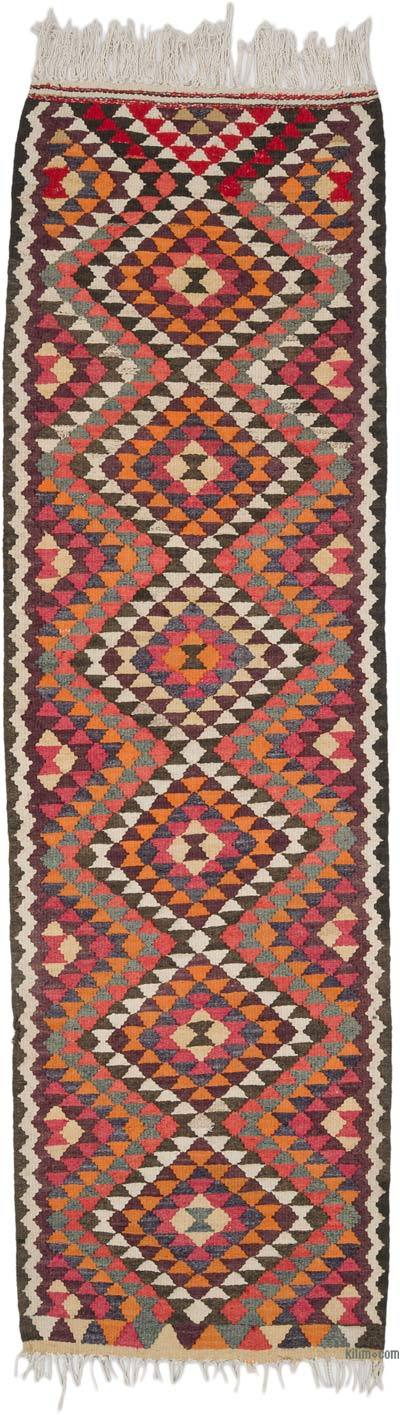 Vintage Anadolu Kilim Yolluk - 88 cm x 299 cm