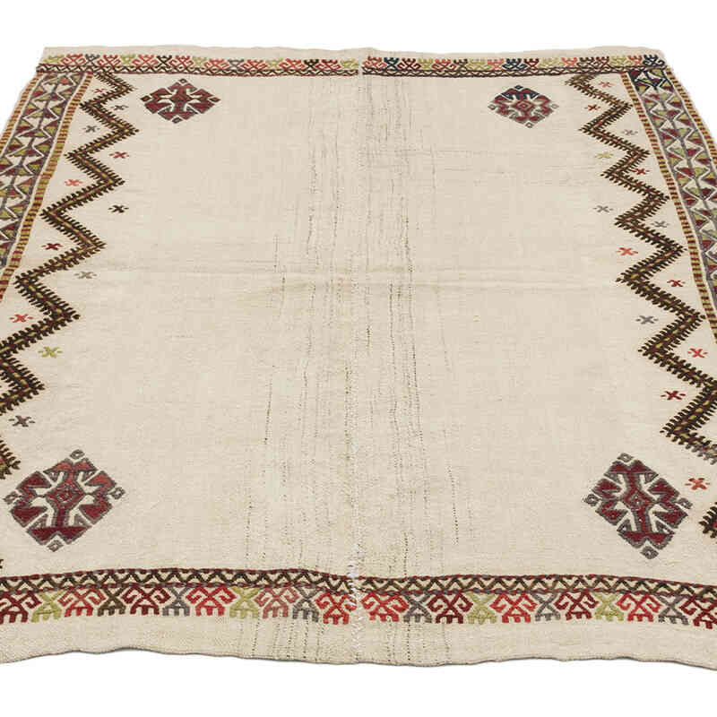 Vintage Konya Jijim - 4' 1" x 5'  (49" x 60") - K0068874