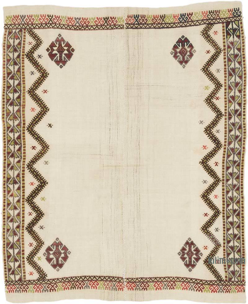 Vintage Konya Jijim - 4' 1" x 5'  (49" x 60") - K0068874