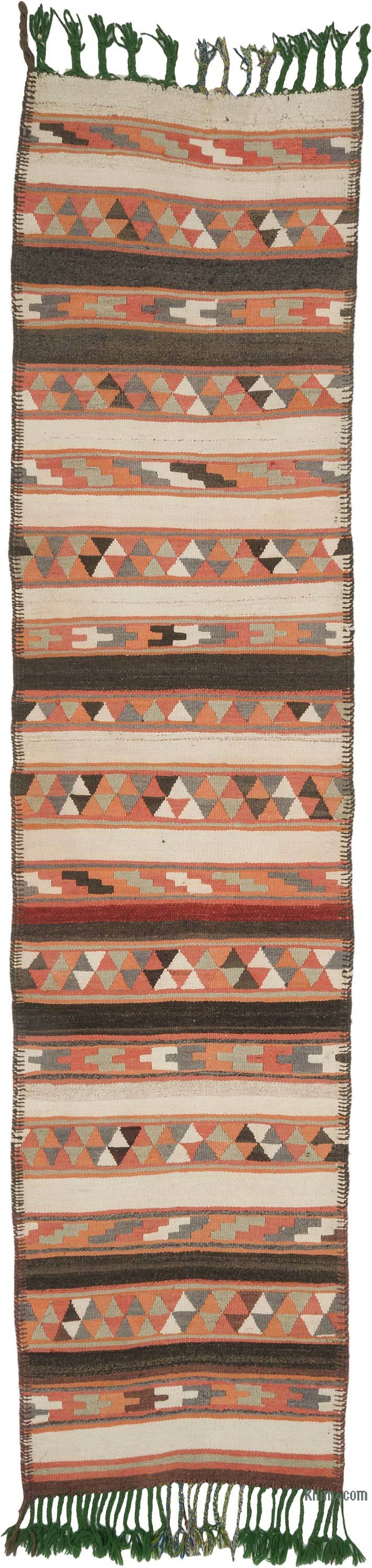 Vintage Anadolu Kilim Yolluk - 85 cm x 352 cm - K0068878
