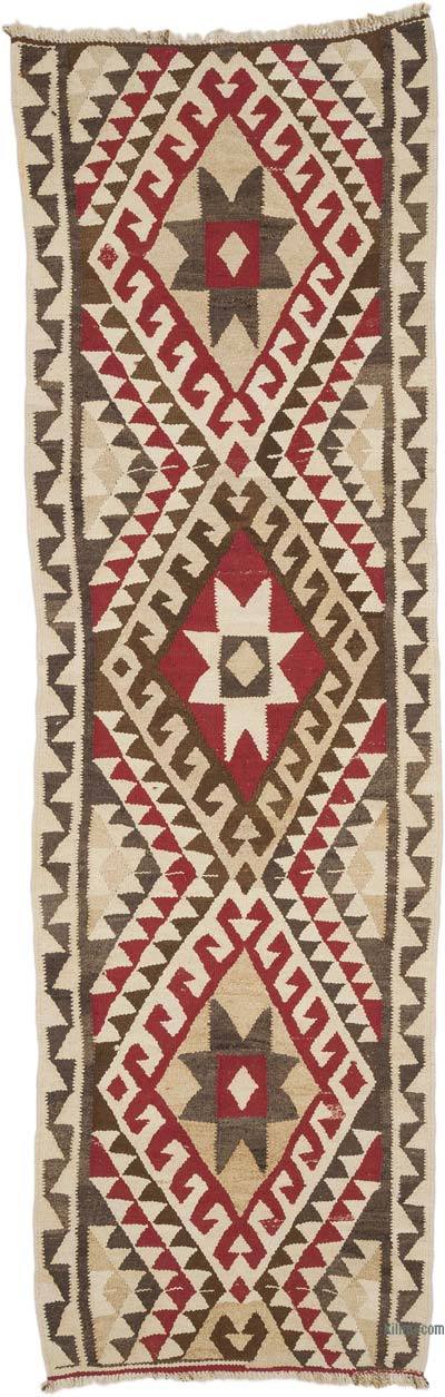 Alfombra Kilim Tribal Vintage - 100 cm x 318 cm