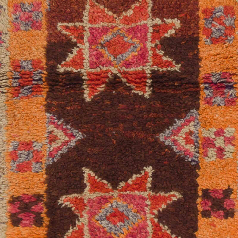 Vintage Tribal Runner Rug - 2' 9" x 10'  (33" x 120") - K0068893