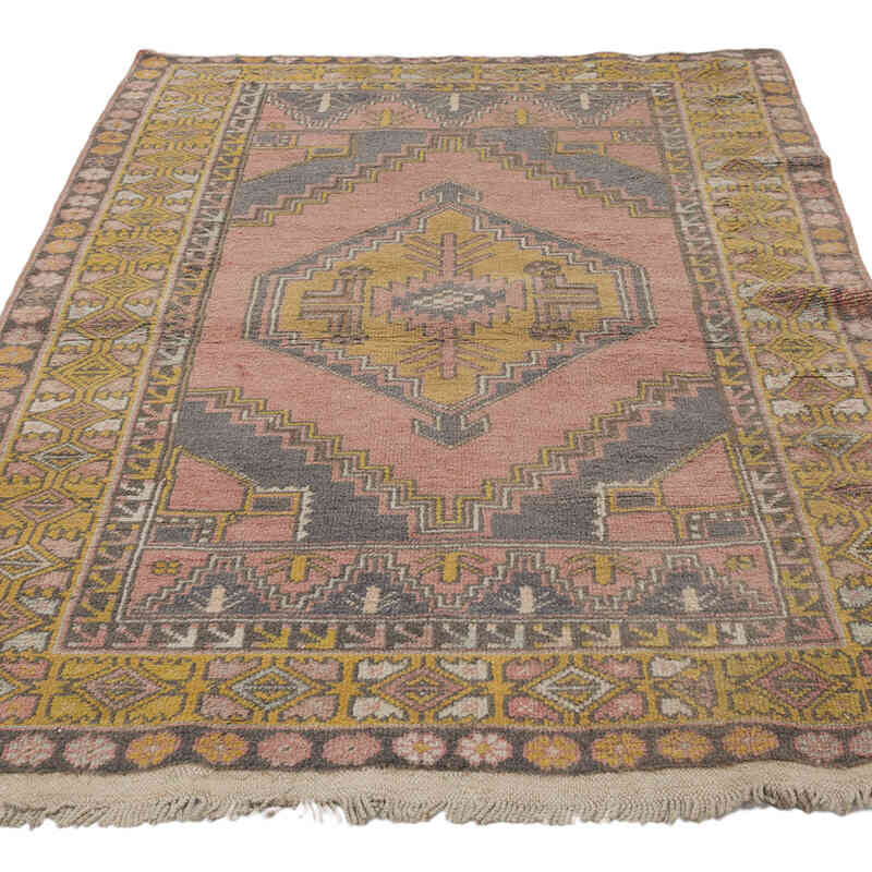 Alfombra Vintage Turca Anudada a Mano - 118 cm x 174 cm - K0068899