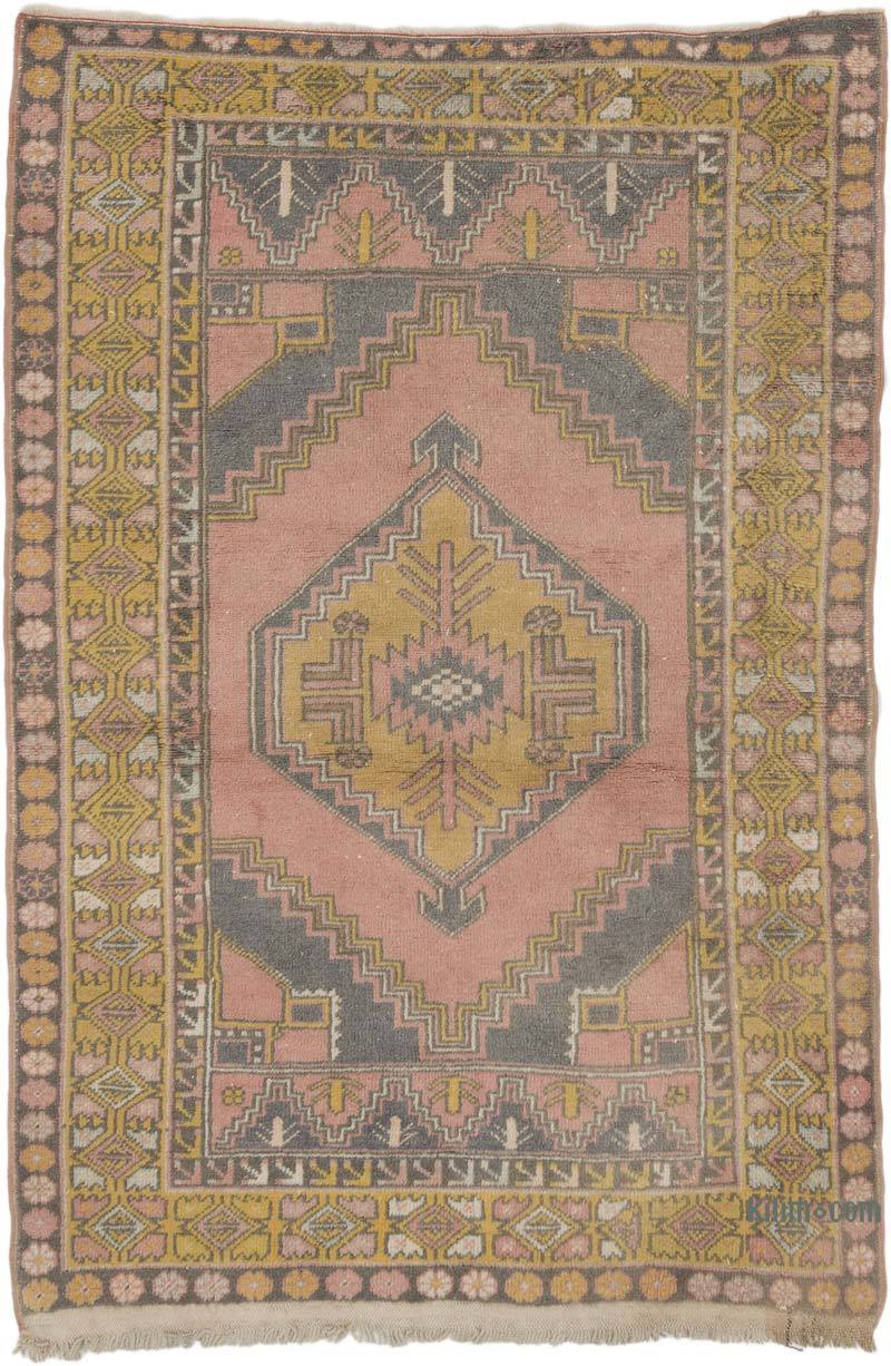 Alfombra Vintage Turca Anudada a Mano - 118 cm x 174 cm - K0068899