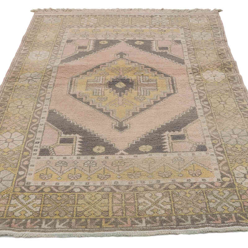Vintage Turkish Hand-Knotted Rug - 3' 8" x 5' 11" (44" x 71") - K0068900