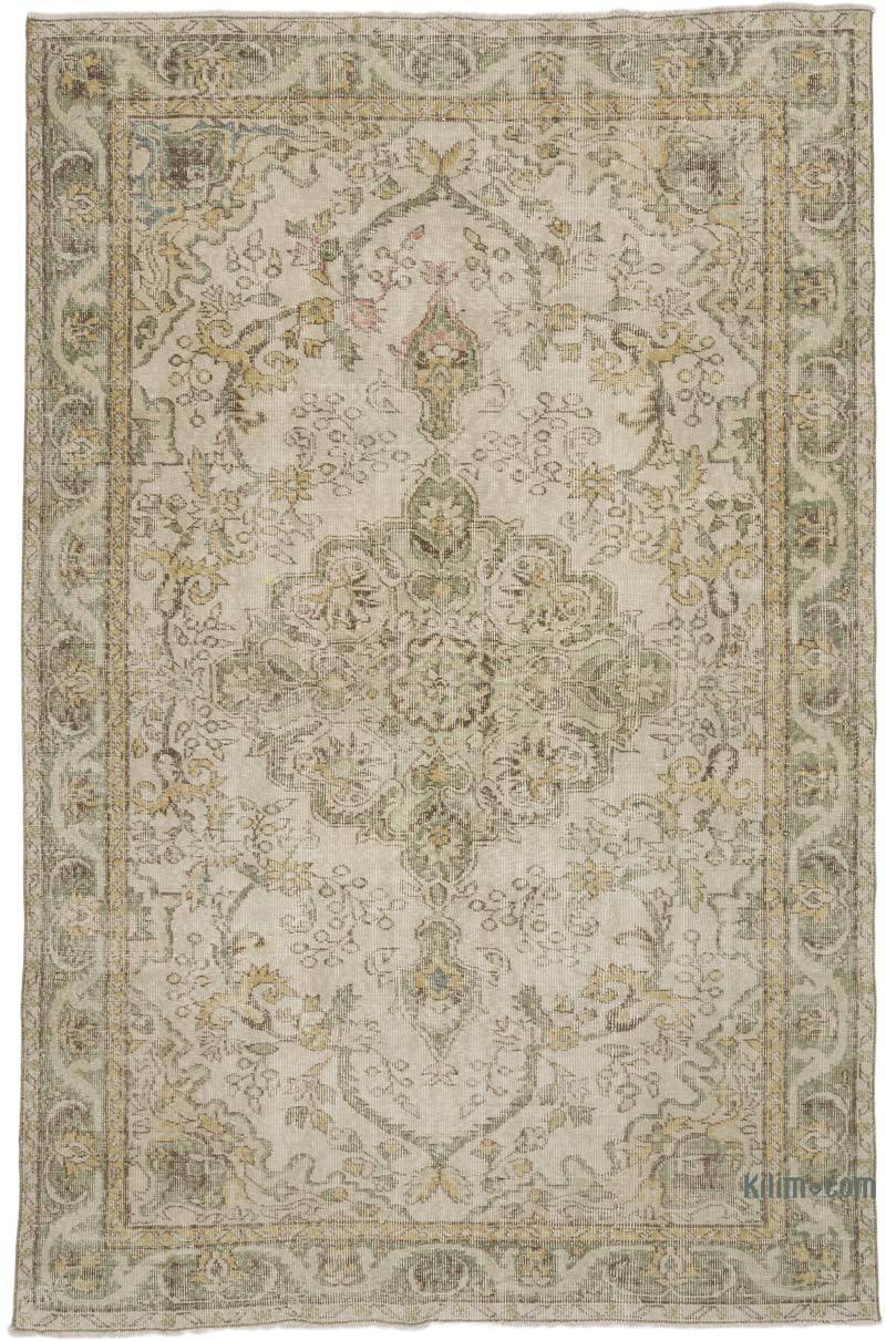 Vintage Turkish Hand-Knotted Rug - 5' 9" x 8' 9" (69" x 105") - K0068908