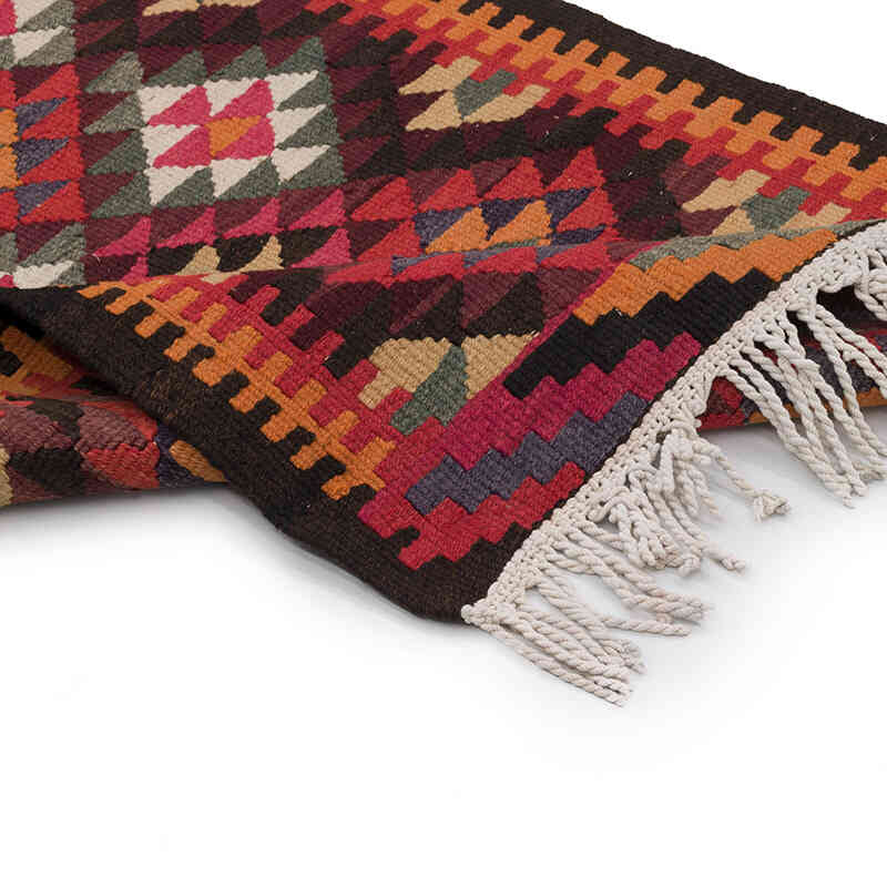 Vintage Tribal Kilim Runner - 2' 8" x 12' 4" (32" x 148") - K0068911