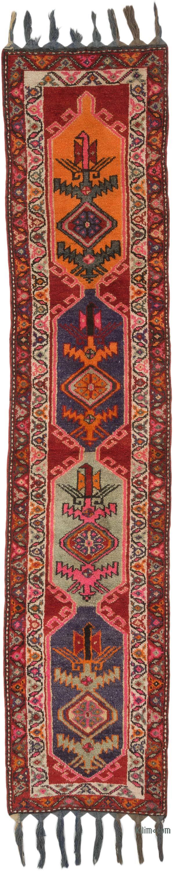 Alfombra Vintage de pasillo - 82 cm x 382 cm - K0068912