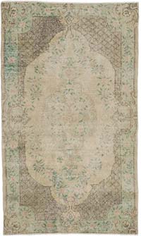 Vintage Turkish Hand-Knotted Rug - 3' 10" x 6' 7" (46" x 79")