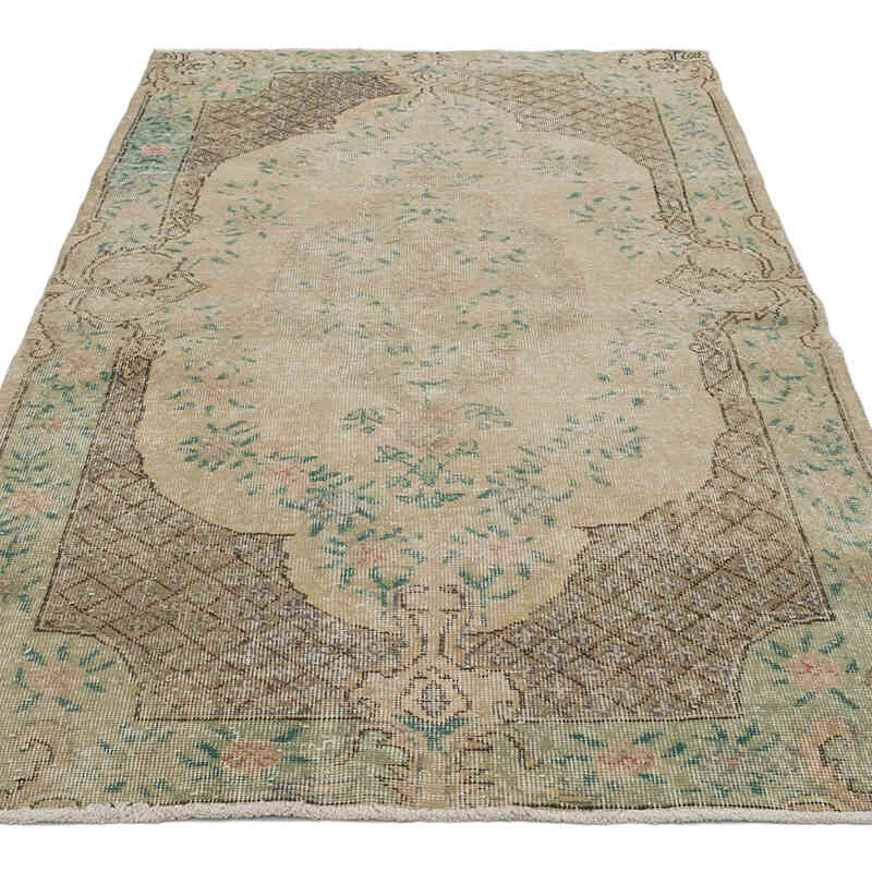 Alfombra Vintage Turca Anudada a Mano - 118 cm x 200 cm - K0068913