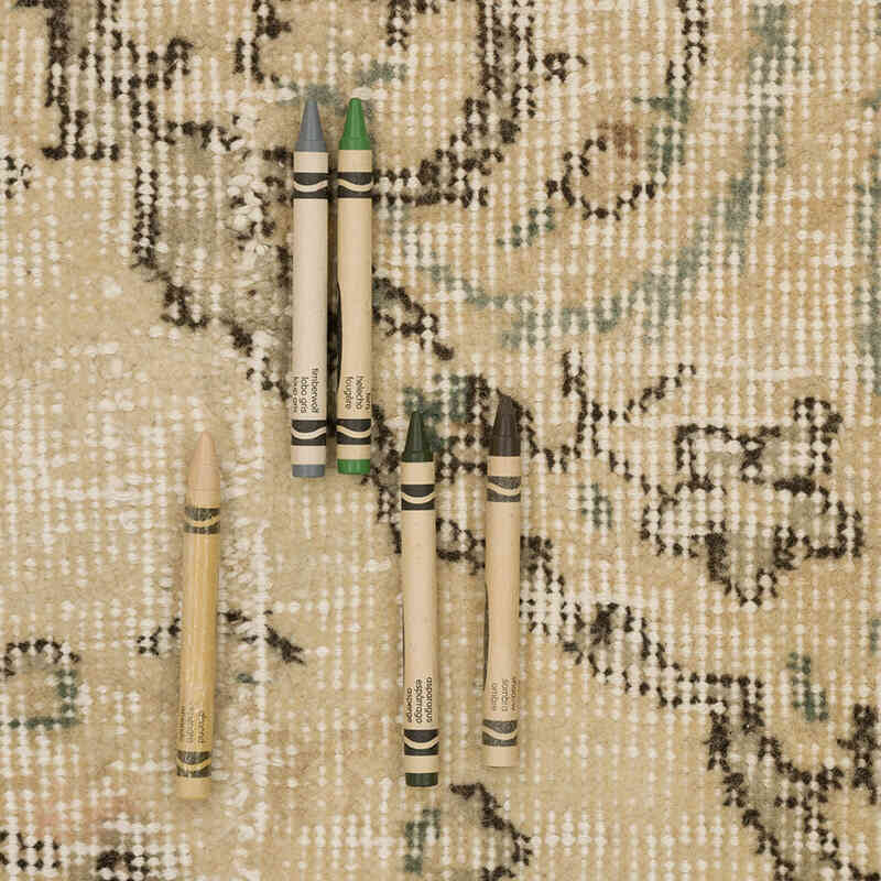 Alfombra Vintage Turca Anudada a Mano - 200 cm x 285 cm - K0068915