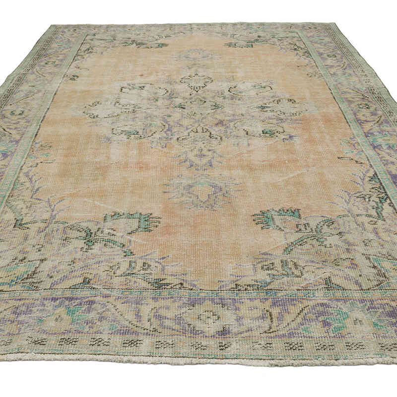 Vintage Turkish Hand-Knotted Rug - 6' 7" x 9' 10" (79" x 118") - K0068920